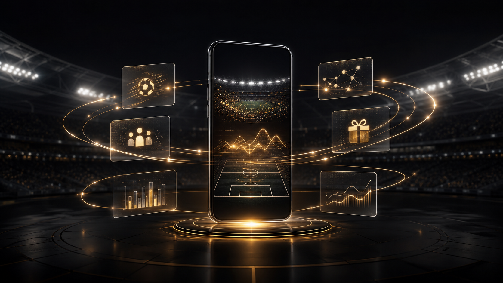 Digital sports engagement ecosystem connecting live insights, community, rewards and predictive experiences