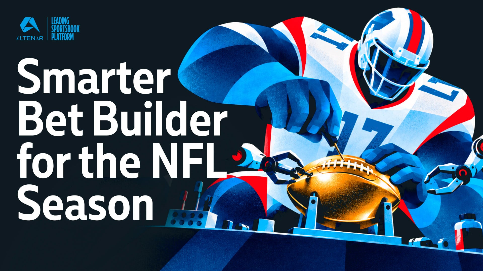 Altenar graphic promoting smarter Bet Builder experiences for the NFL season